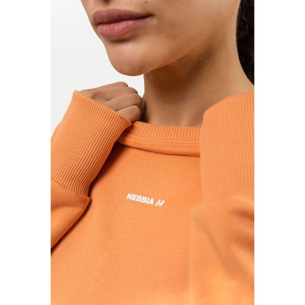 Nebbia Sweatshirt Crop Crew Neck Gym Spirit  S Kvinde