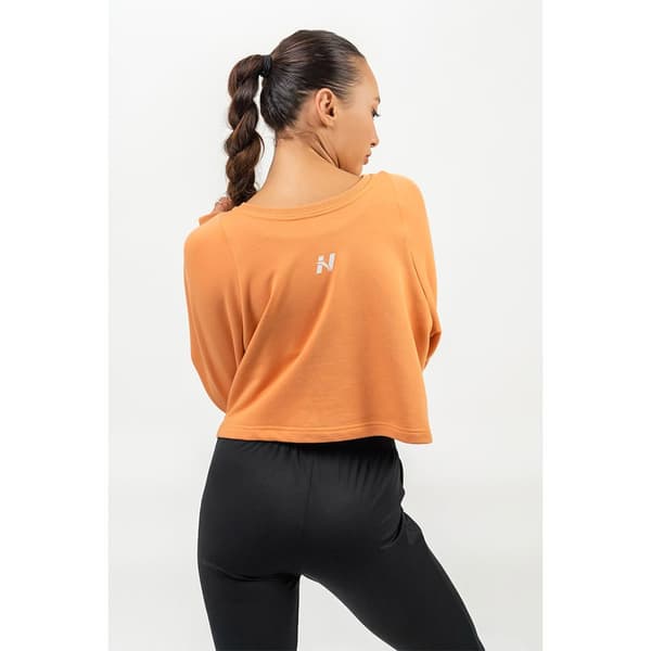 Nebbia Huppari Crop Crew Neck Gym Spirit  L Nainen