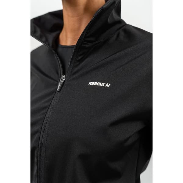Nebbia Sweatshirt Med Fuld Lynlås Shiny Up Workout Sleek L Kvinde