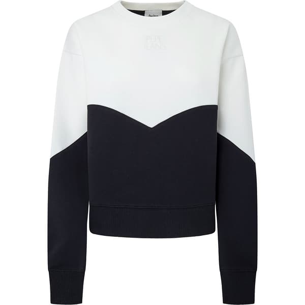 Pepe Jeans Sweatshirt Hilda Hvid,Sort L Kvinde