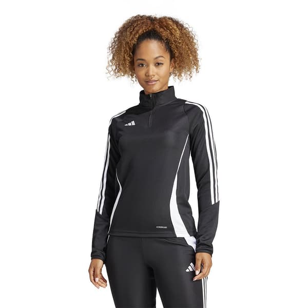 Adidas Half Zip Sweatshirt Training Tiro24 Svart L / Regular Kvinna