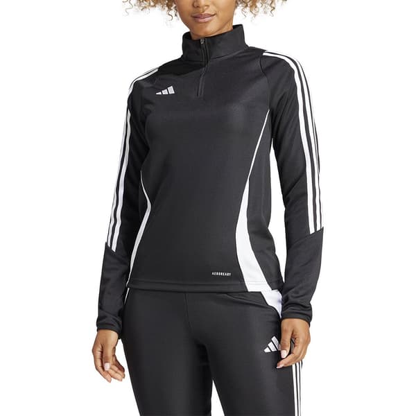 Adidas Half Zip Sweatshirt Training Tiro24 Svart L / Regular Kvinna