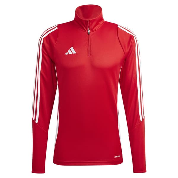 Adidas Halv Lynlås Sweatshirt Træning Tiro24 Rød L / Regular Mand