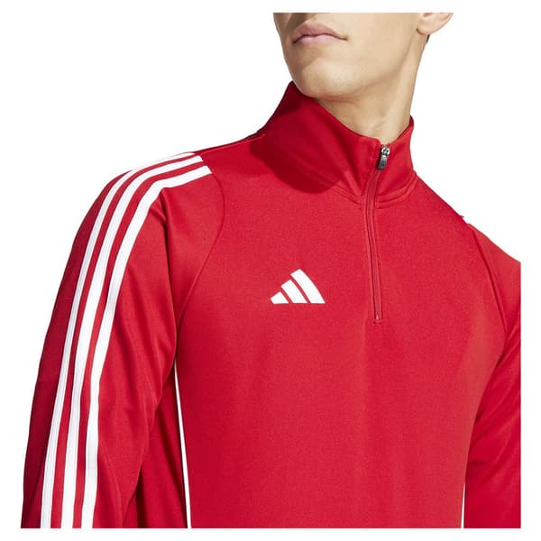 Adidas Halv Lynlås Sweatshirt Træning Tiro24 Rød L / Regular Mand