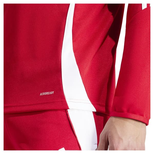 Adidas Halv Lynlås Sweatshirt Træning Tiro24 Rød L / Regular Mand