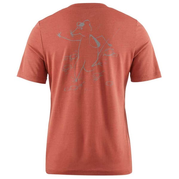KlÄttermusen Kortærmet T-shirt Dagr Rød M Kvinde