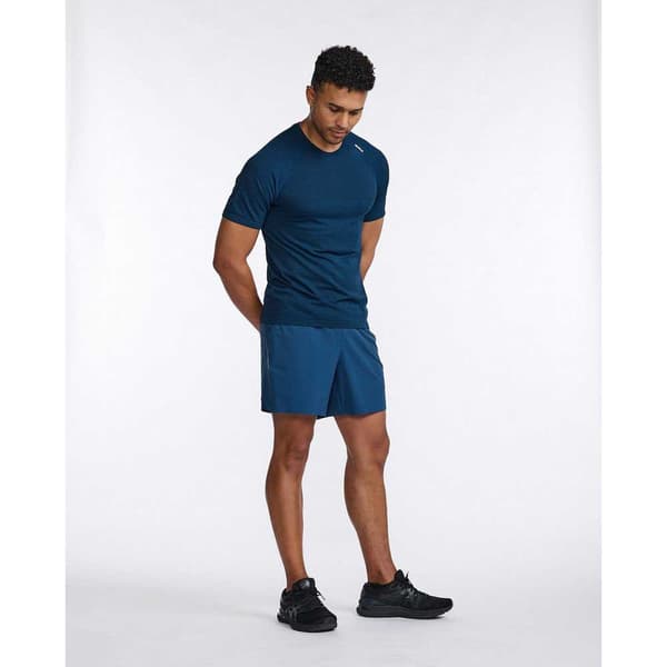 2xu Kortärmad T-shirt Motion Tech Blå XL Man