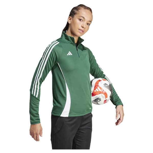 Adidas Halv Lynlås Sweatshirt Træning Tiro24  2XL / Regular Kvinde