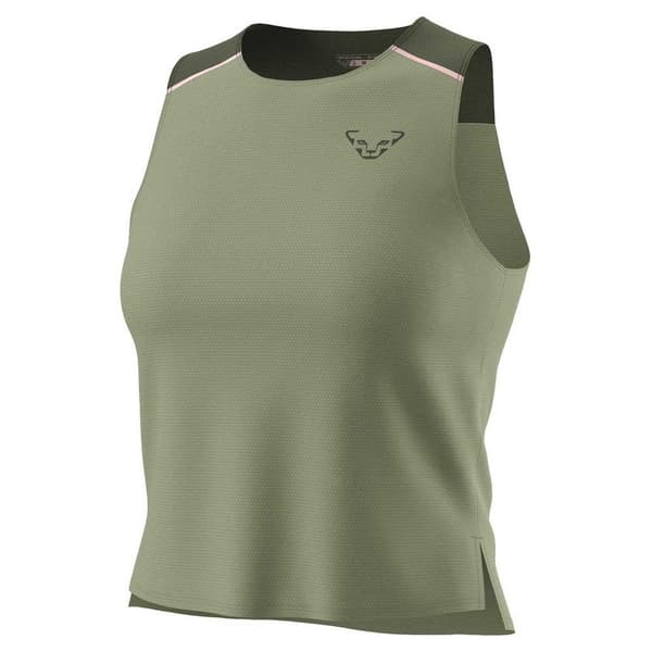 Dynafit Ärmlös T-shirt Sky Crop Grönt M Kvinna