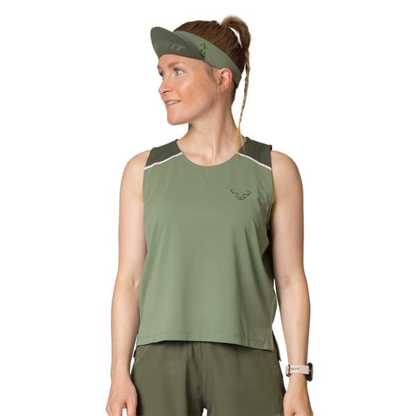 Dynafit Ärmlös T-shirt Sky Crop Grönt M Kvinna
