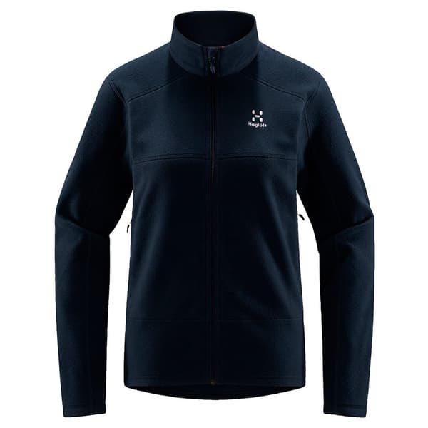 Haglofs Sweatshirt Med Fuld Lynlås Buteo Mid Blå XL Kvinde