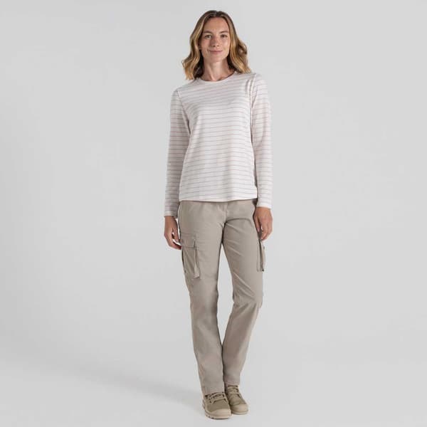 Craghoppers Langærmet T-shirt Nosilife Akona Beige 46 Kvinde