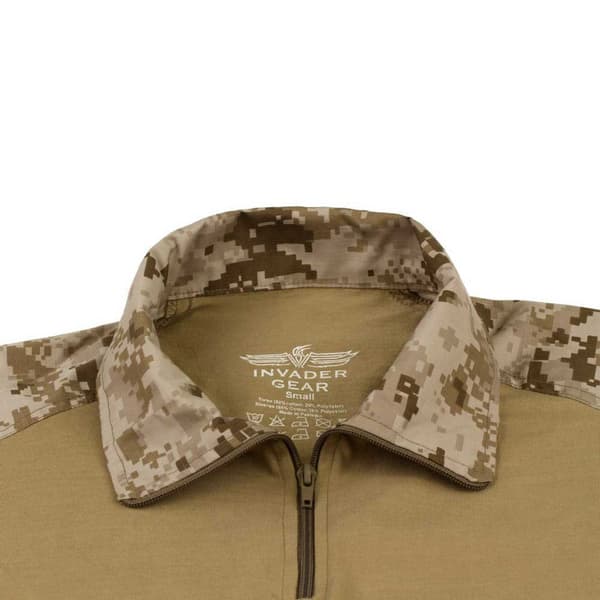 Invadergear Langærmet T-shirt Combat Beige XL Mand