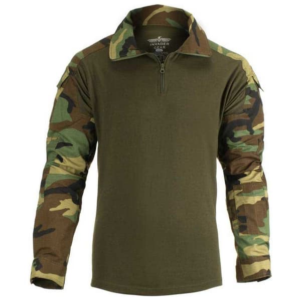 Invadergear Långärmad T-shirt Combat Grönt XS Man