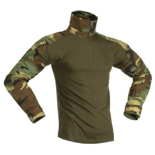 Invadergear Långärmad T-shirt Combat Grönt XS Man