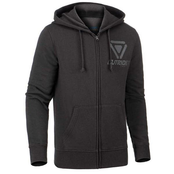 Outrider Tactical Hoodie Med Dragkedja Logo Svart XL Man