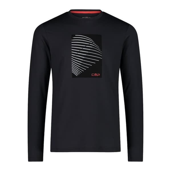 Cmp Langærmet T-shirt 32l2847 Sort 2XL Mand