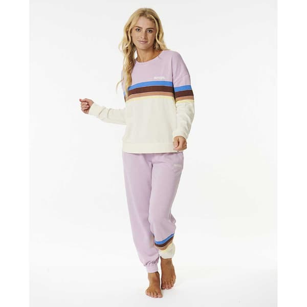 Rip Curl Tröja Surf Revival Beige,Lila L Kvinna