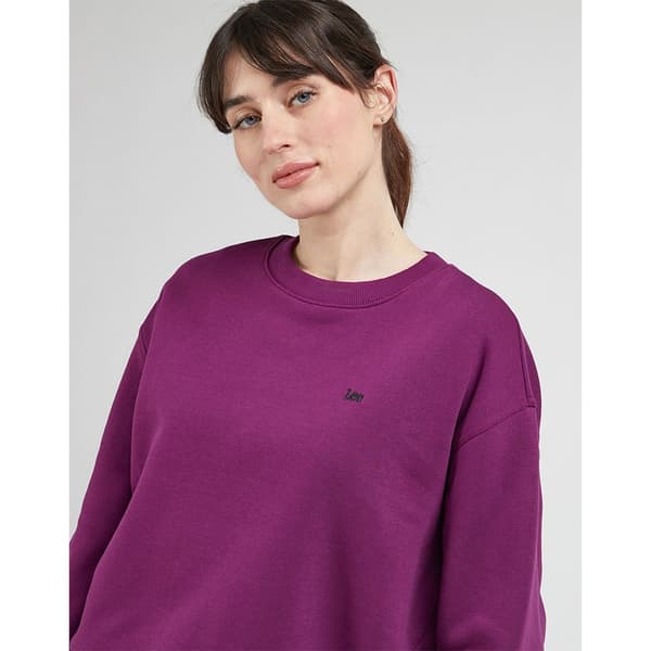 Lee Sweatshirt Crew Sws Lilla L Kvinde