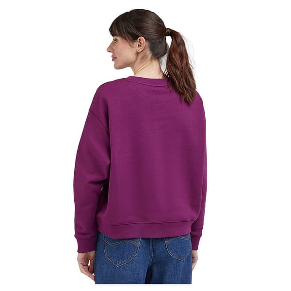 Lee Sweatshirt Crew Sws Lilla L Kvinde