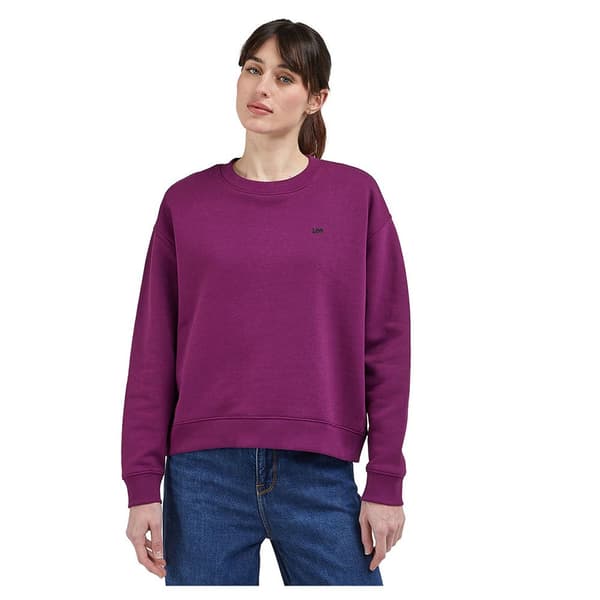 Lee Sweatshirt Crew Sws Lilla L Kvinde