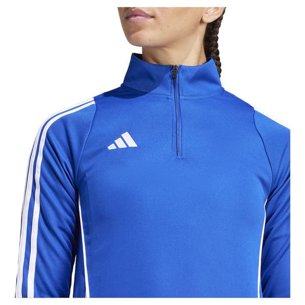 Adidas Half Zip Sweatshirt Training Tiro24 Blå 2XL / Regular Kvinna