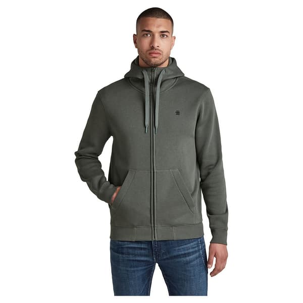 G-star Sweatshirt Med Fuld Lynlås Premium Core Grå 2XL Mand