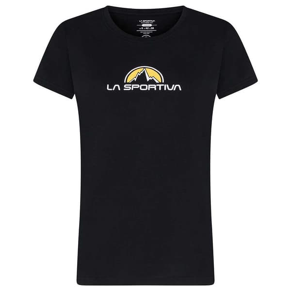 La Sportiva Lyhythihainen T-paita Brand Musta XS Nainen
