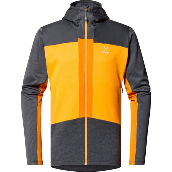Haglofs Sweatshirt Med Full Dragkedja Roc Flash Mid Gul,Grå XL Man