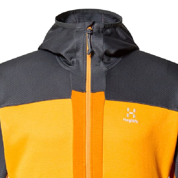 Haglofs Sweatshirt Med Full Dragkedja Roc Flash Mid Gul,Grå XL Man