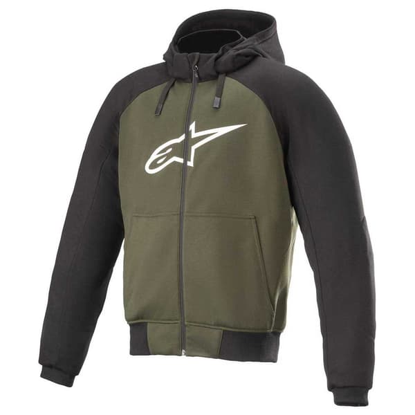 Alpinestars Tröja Med Full Dragkedja Chrome Sport Grönt,Svart S Man