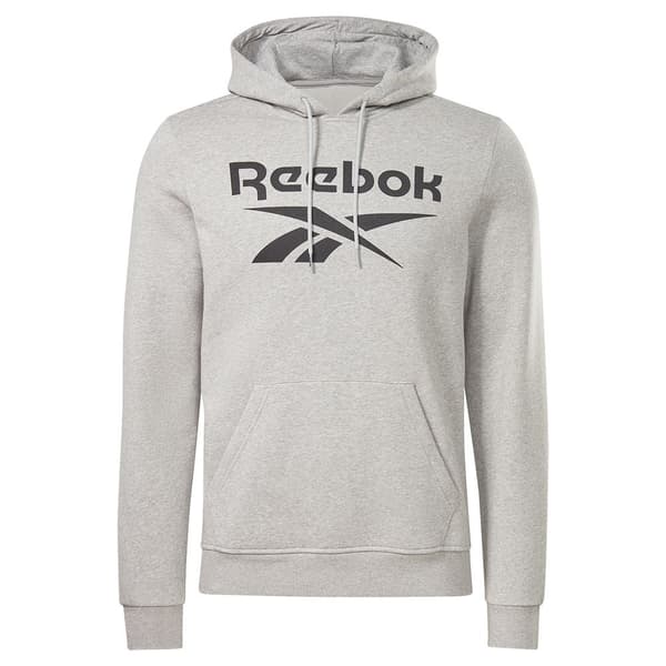 Reebok Tröja Identity Fleece Stacked Logo Pullover Grå M Man