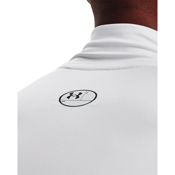 Under Armour Långärmad T-shirt Heatgear Armour Comp Mock Vit XS / Regular Man