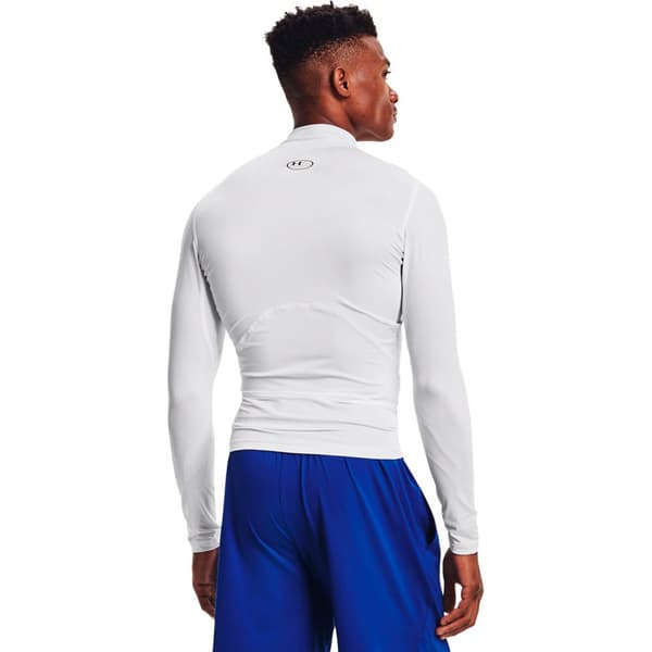 Under Armour Långärmad T-shirt Heatgear Armour Comp Mock Vit XS / Regular Man