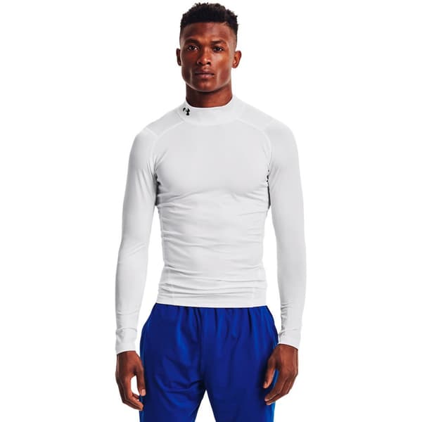 Under Armour Långärmad T-shirt Heatgear Armour Comp Mock Vit XS / Regular Man