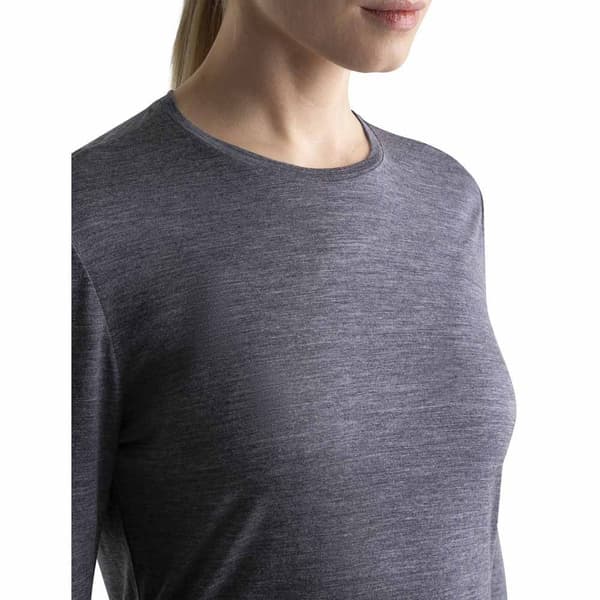 Icebreaker Langærmet T-shirt Merino 125 Cool-lite Sphere Iii Grå S Kvinde