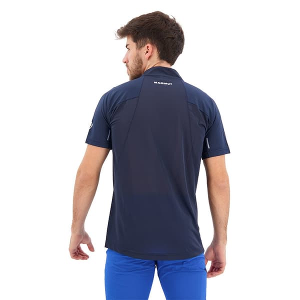 Mammut Kortärmad T-shirt Aenergy Fl Zip Blå S Man