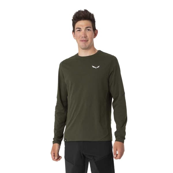 Salewa Langærmet T-shirt Pedroc Dry Grøn L Mand