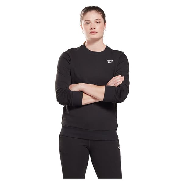 Reebok Sweatshirt Ri Sl French Terry Crew Sort L Kvinde