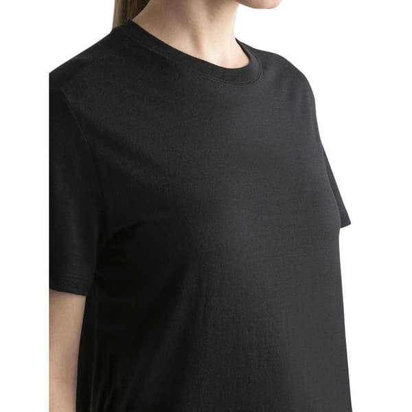 Icebreaker Kortærmet T-shirt Merino 150 Tech Lite Iii Relaxed Sort L Kvinde