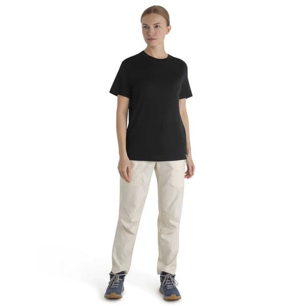 Icebreaker Kortærmet T-shirt Merino 150 Tech Lite Iii Relaxed Sort L Kvinde