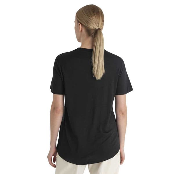 Icebreaker Kortærmet T-shirt Merino 150 Tech Lite Iii Relaxed Sort L Kvinde