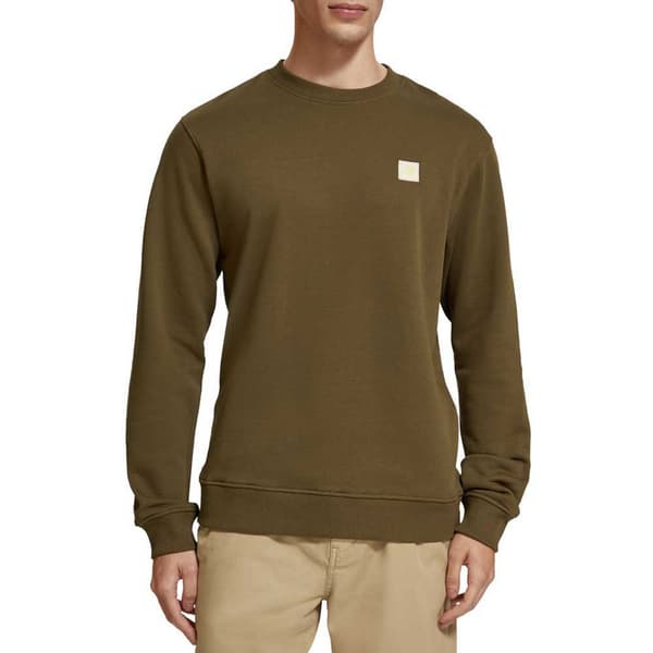 Scotch & Soda Tröja Essential Logo Badge Brun L Man