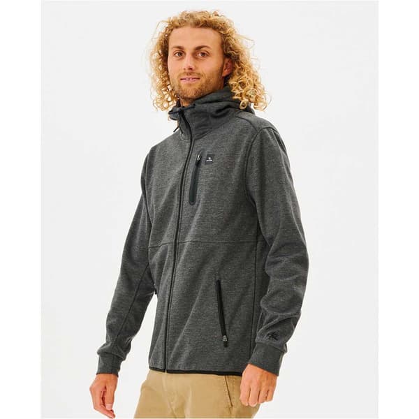 Rip Curl Sweatshirt Med Full Dragkedja Anti Series Departed Grönt M Man