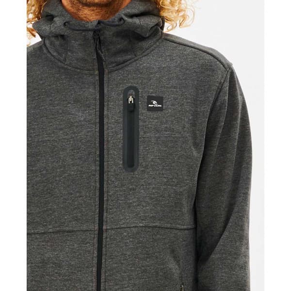Rip Curl Sweatshirt Med Full Dragkedja Anti Series Departed Grönt M Man