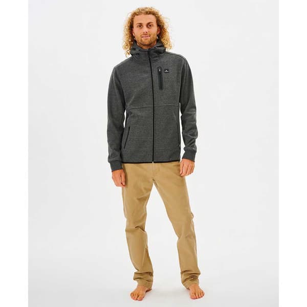 Rip Curl Sweatshirt Med Full Dragkedja Anti Series Departed Grönt M Man