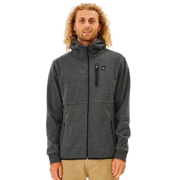Rip Curl Sweatshirt Med Full Dragkedja Anti Series Departed Grönt M Man