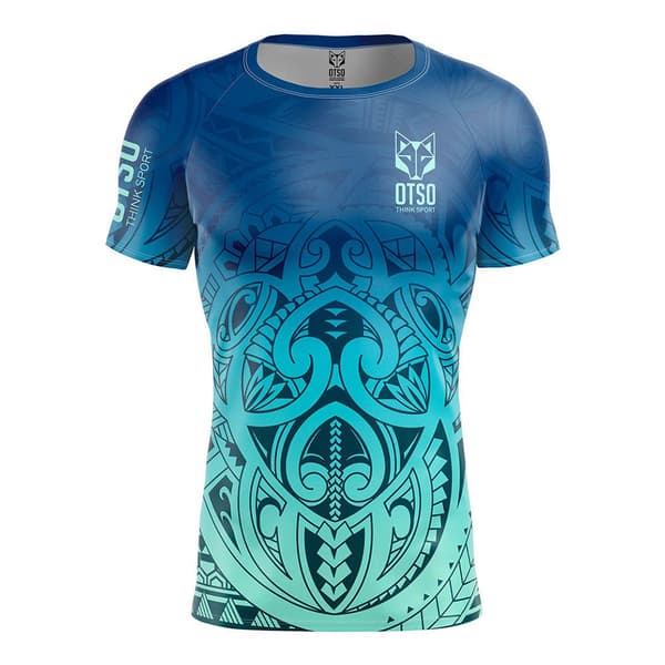 Otso Kortärmad T-shirt Maori Tangaroa Blå S Man