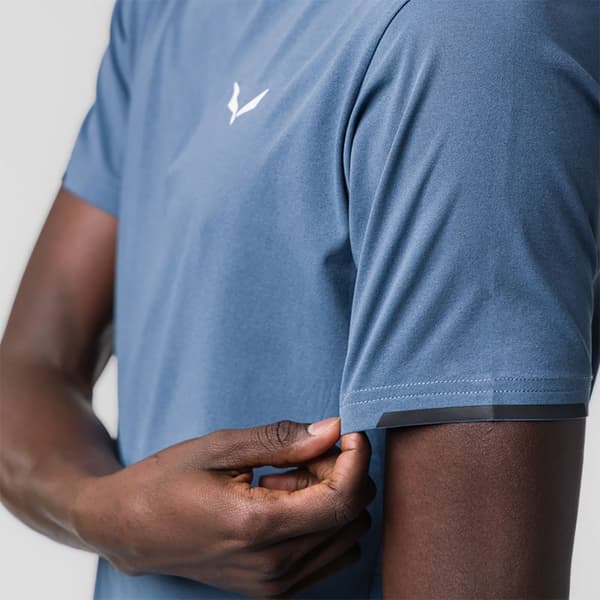 Salewa Kortärmad T-shirt Pedroc Dry Hyb Blå L Man