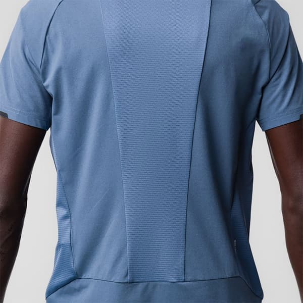 Salewa Kortärmad T-shirt Pedroc Dry Hyb Blå L Man